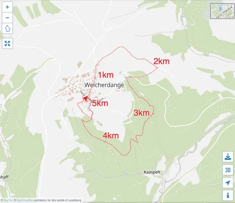 Parcours 21km